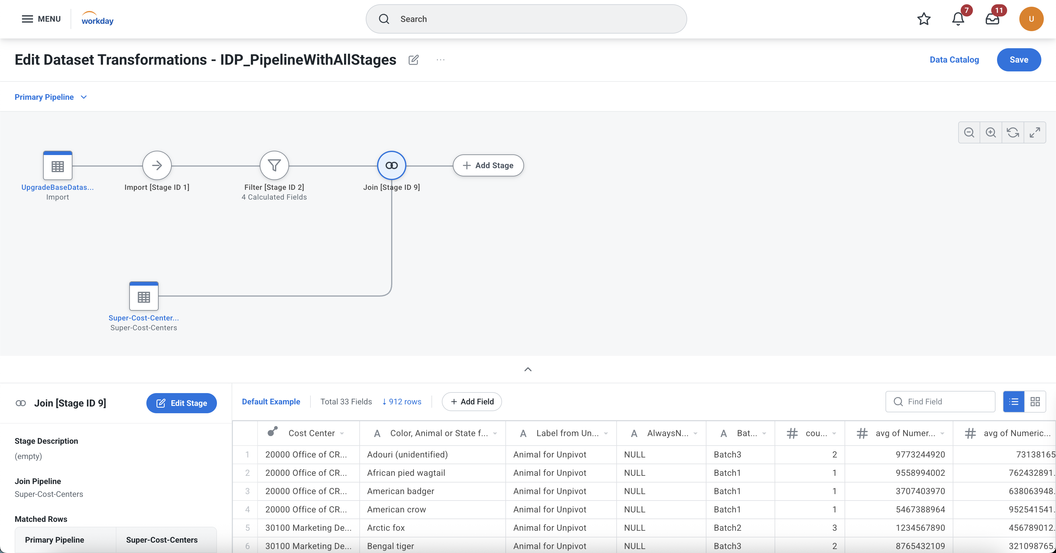 Data Prep Editor - Page Template