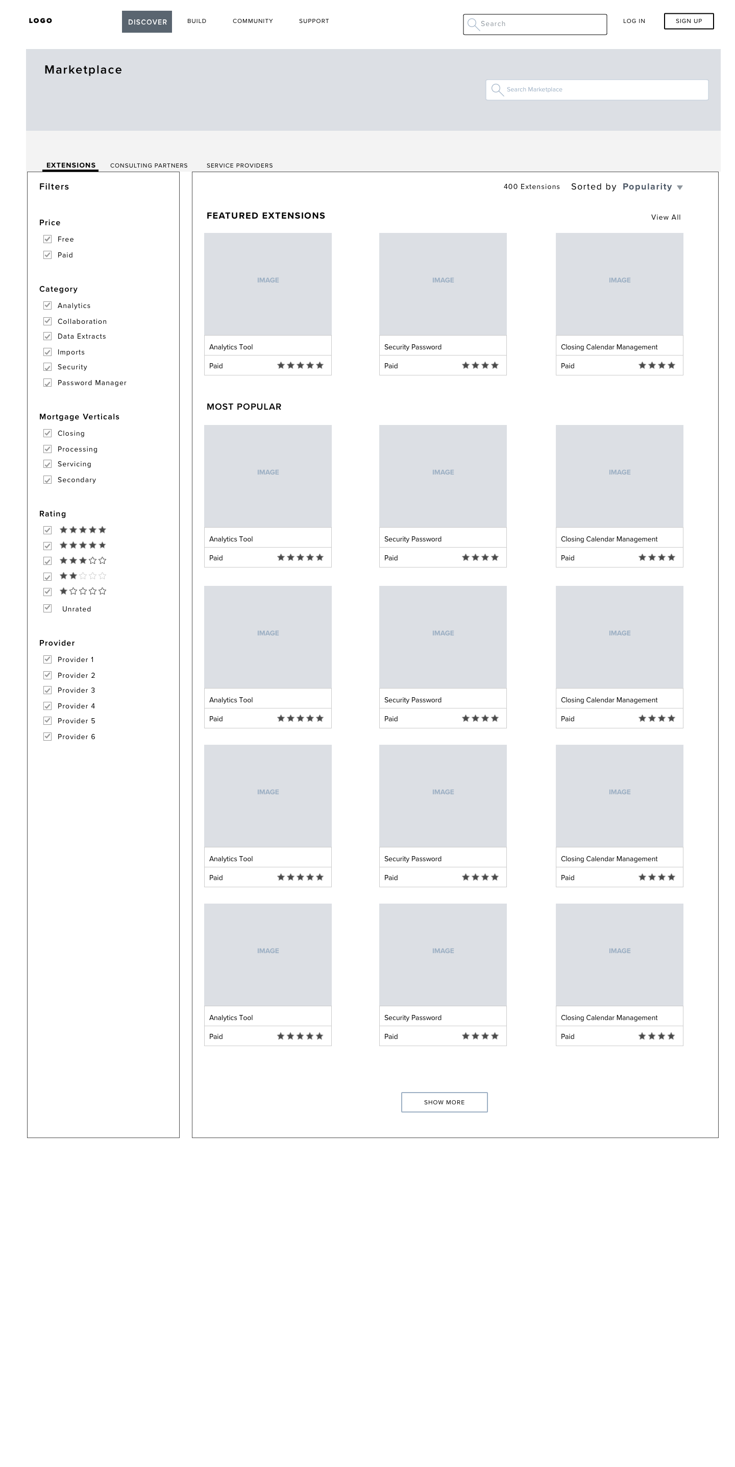 Discover Screen